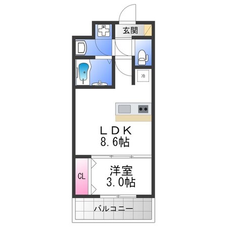 AILE東中浜の物件間取画像